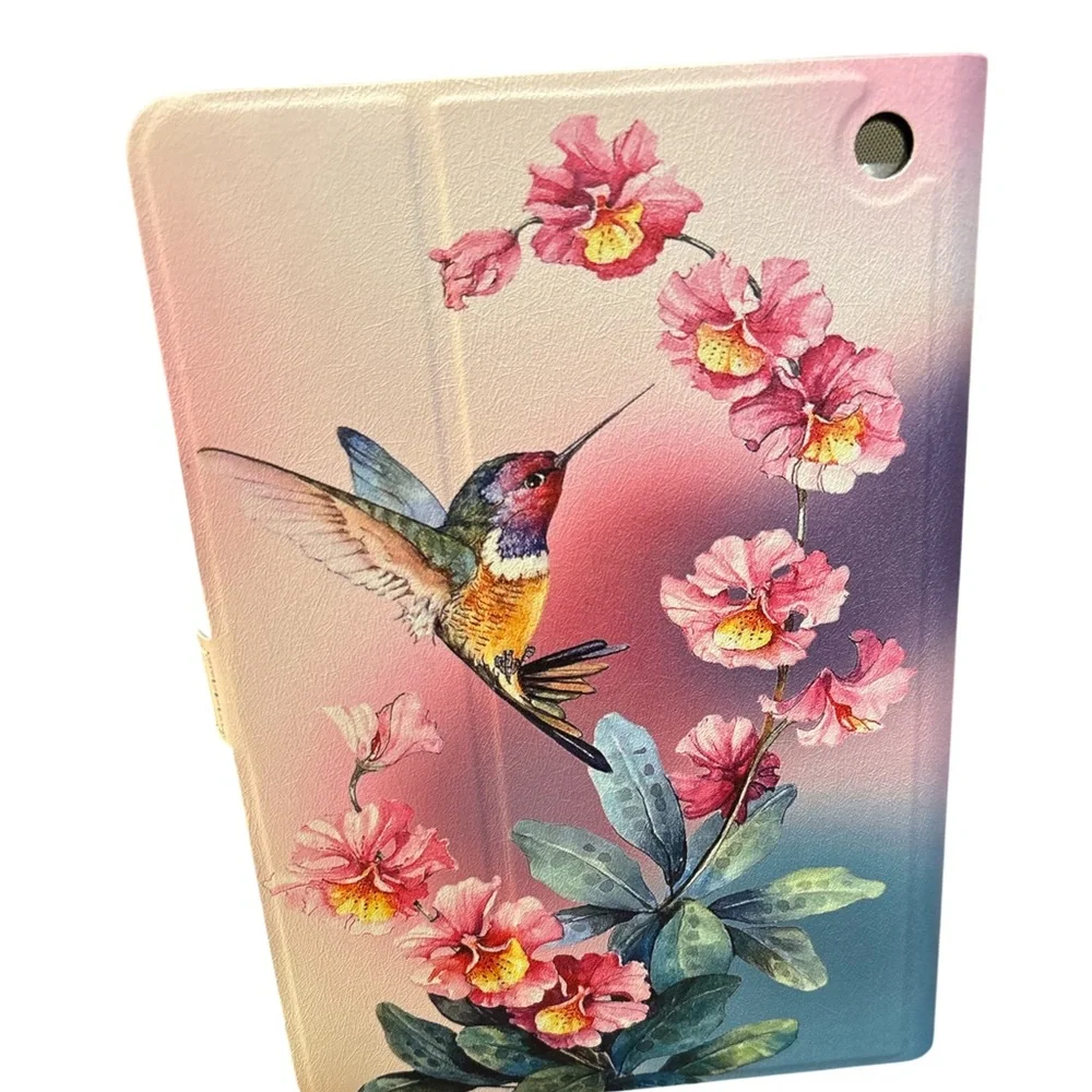 Floral Hummingbird Amazon Fire 8 Case NWOT